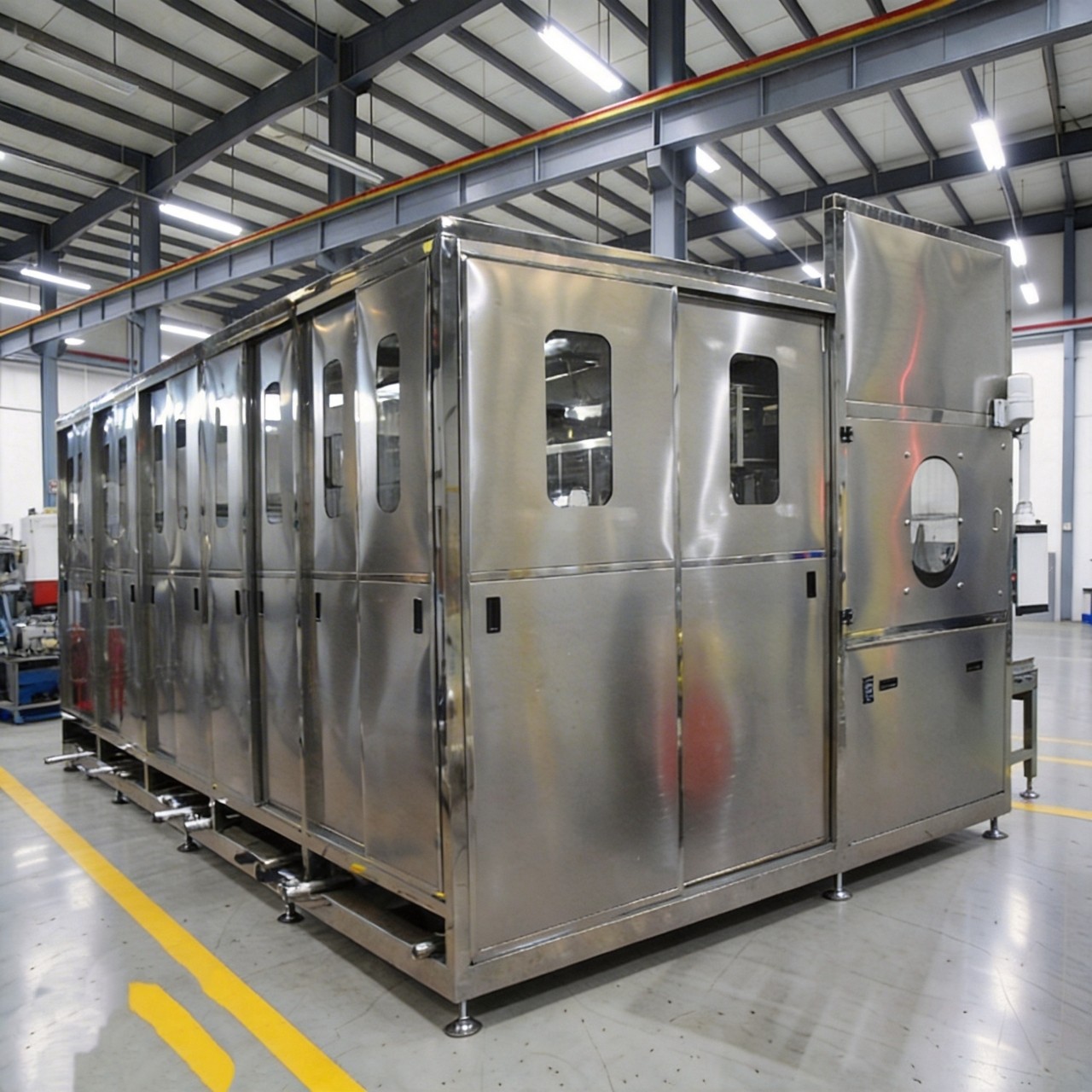 汽車零部件全自動(dòng)多工位清洗烘干線 (1)